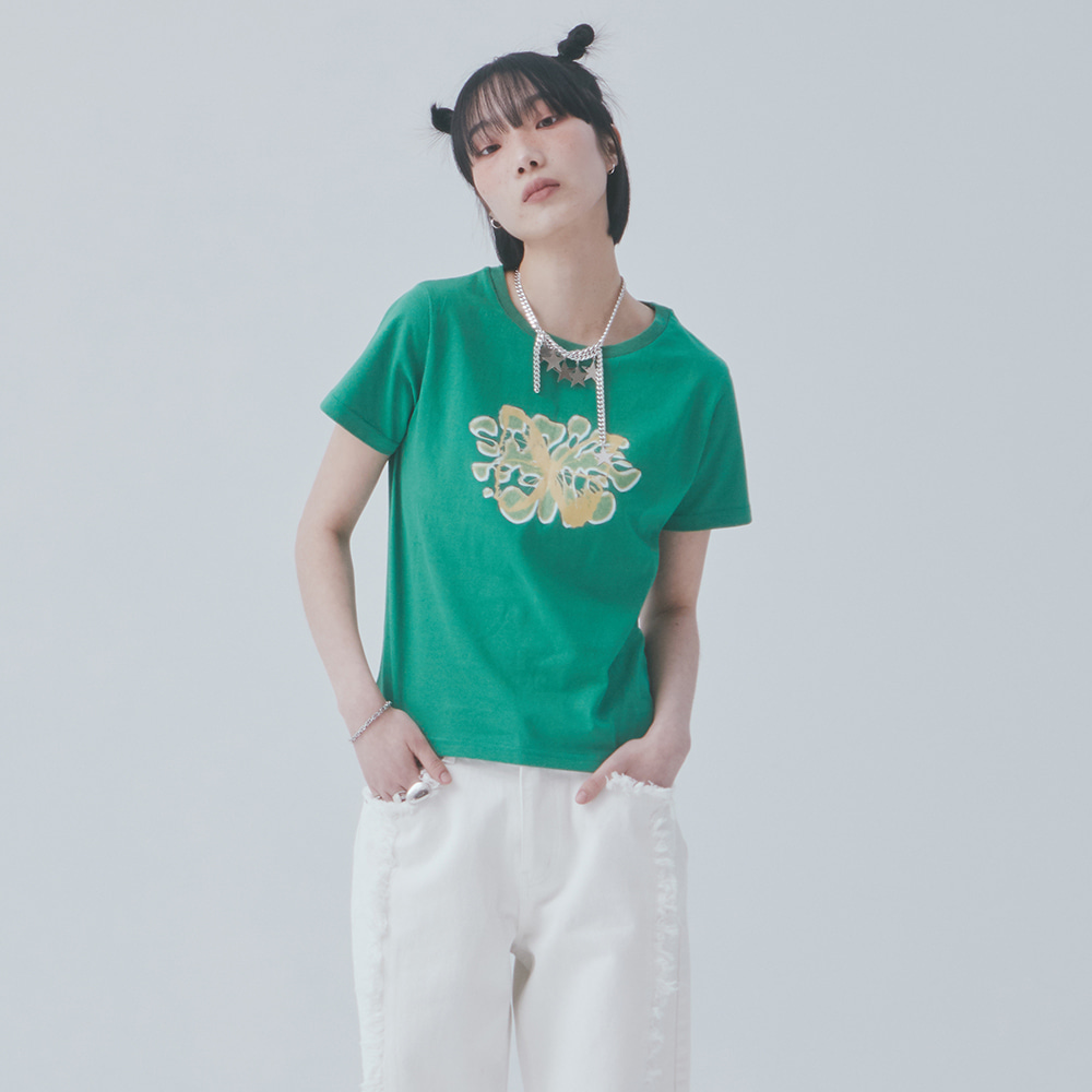 STAMP GRAPHIC TEE_GREEN
